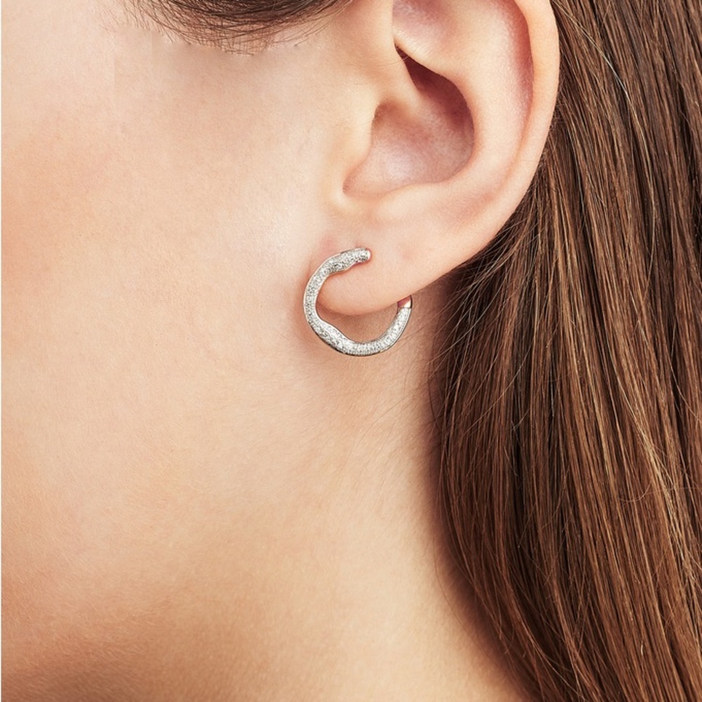 Riva Diamond Circle Wrap Earrings